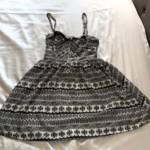 black and white charlotte Russell dress